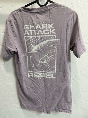 Dutch Bros Lilac Shark Attack Rebel Tee